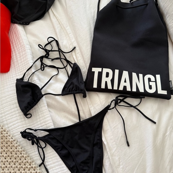 TRIANGL Black Bikini Set - Picture 1 of 5